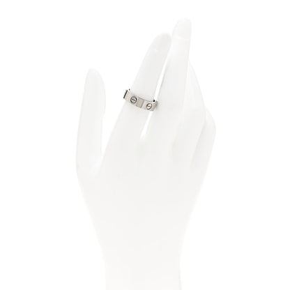 Cartier 18K White Gold 5.5mm LOVE Ring 53 6.25 2 of 4