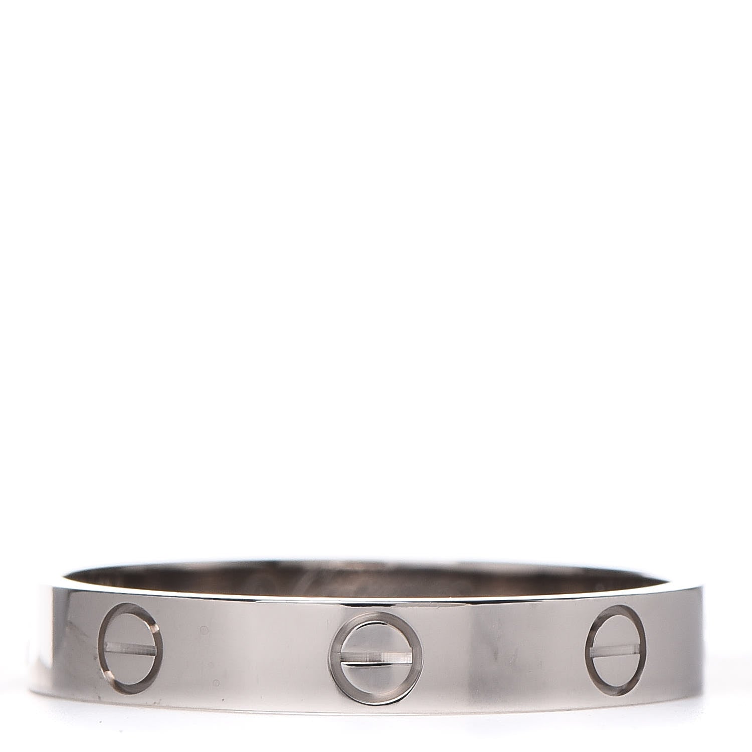 Cartier 18K White Gold 3.5mm LOVE Wedding Band Ring 62 10 1 of 4