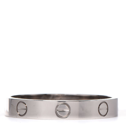 Cartier 18K White Gold 3.5mm LOVE Wedding Band Ring 62 10 1 of 4