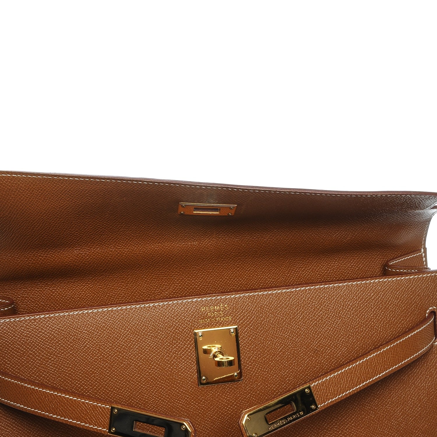 Hermes Courchevel Kelly Sellier 35 Gold 16 of 35