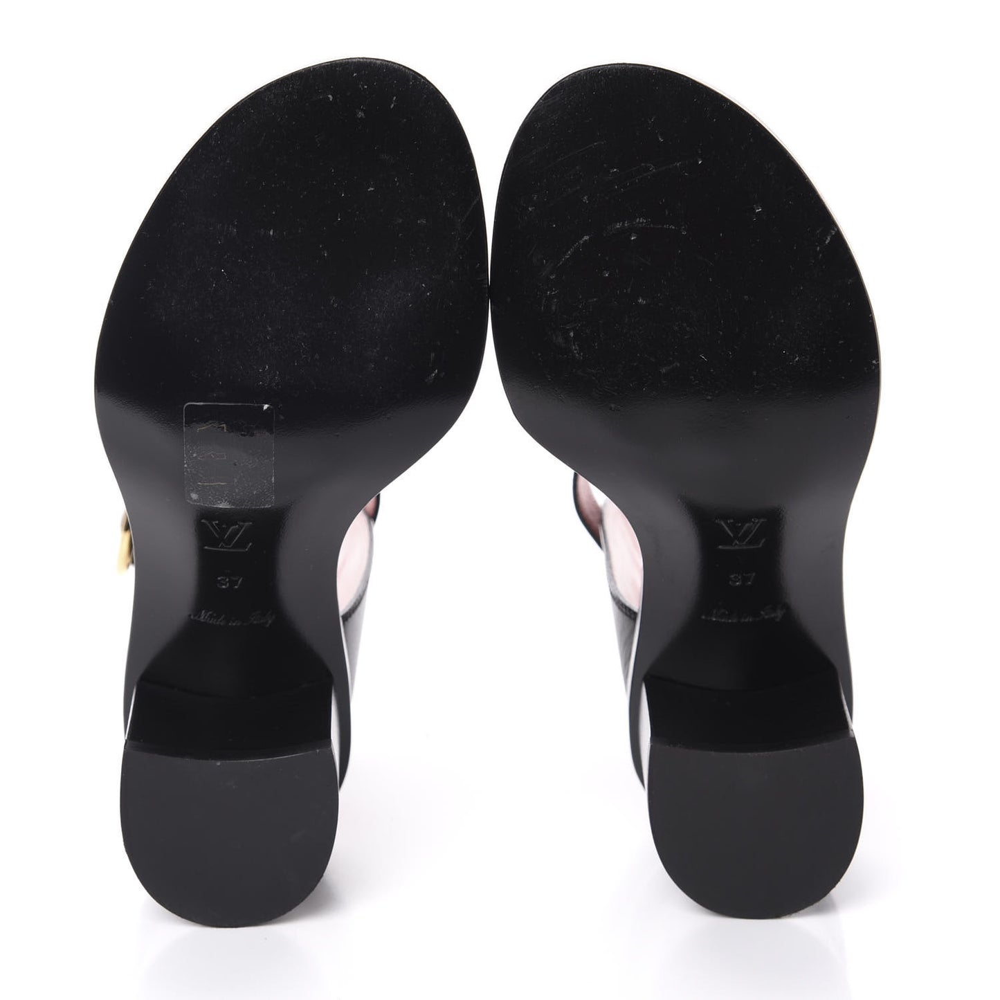 Calfskin Monogram Passenger Sandals 37 Black