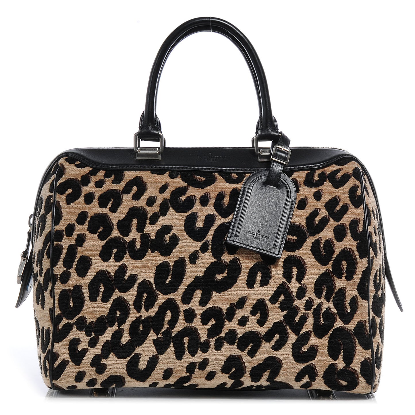 Jacquard Velvet Leopard Print Stephen Sprouse Speedy