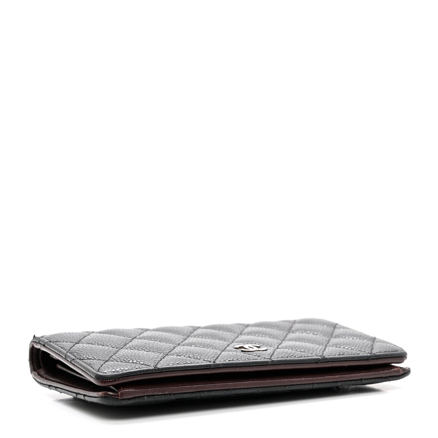 Caviar Quilted Yen Wallet Black