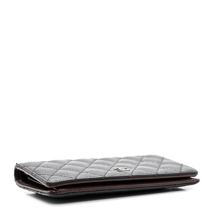Chanel Caviar Quilted Yen Wallet Black 4 of 10