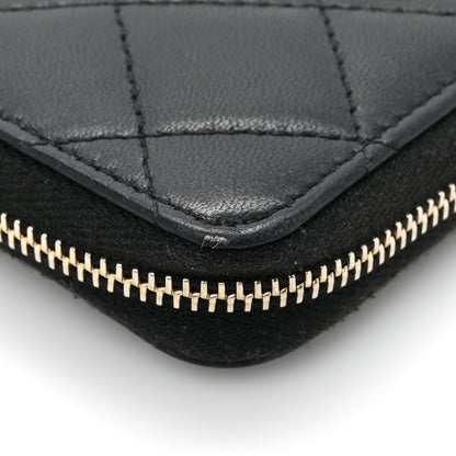 Chanel Lambskin Quilted Key Holder Case Black 10 of 10