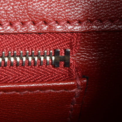 Hermes Shiny Porosus Crocodile Birkin 35 Rouge H 14 of 19