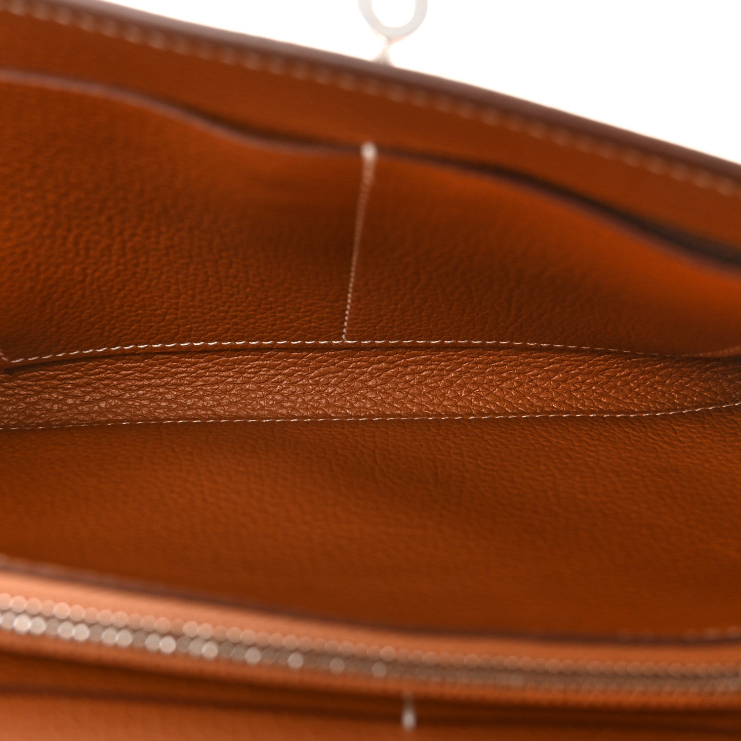 Hermes Evercolor Kelly Wallet To Go Gold 5 of 11