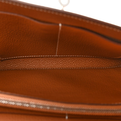 Hermes Evercolor Kelly Wallet To Go Gold 5 of 11