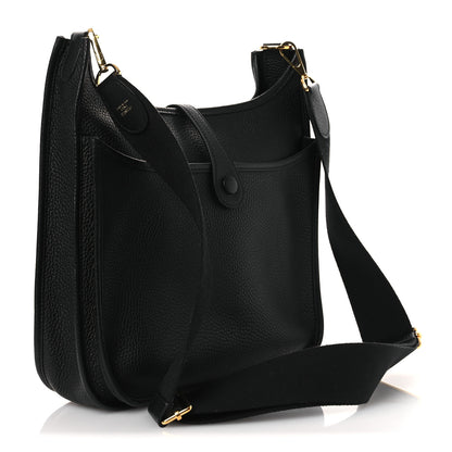 Hermes Taurillon Clemence Evelyne III PM Black 3 of 12