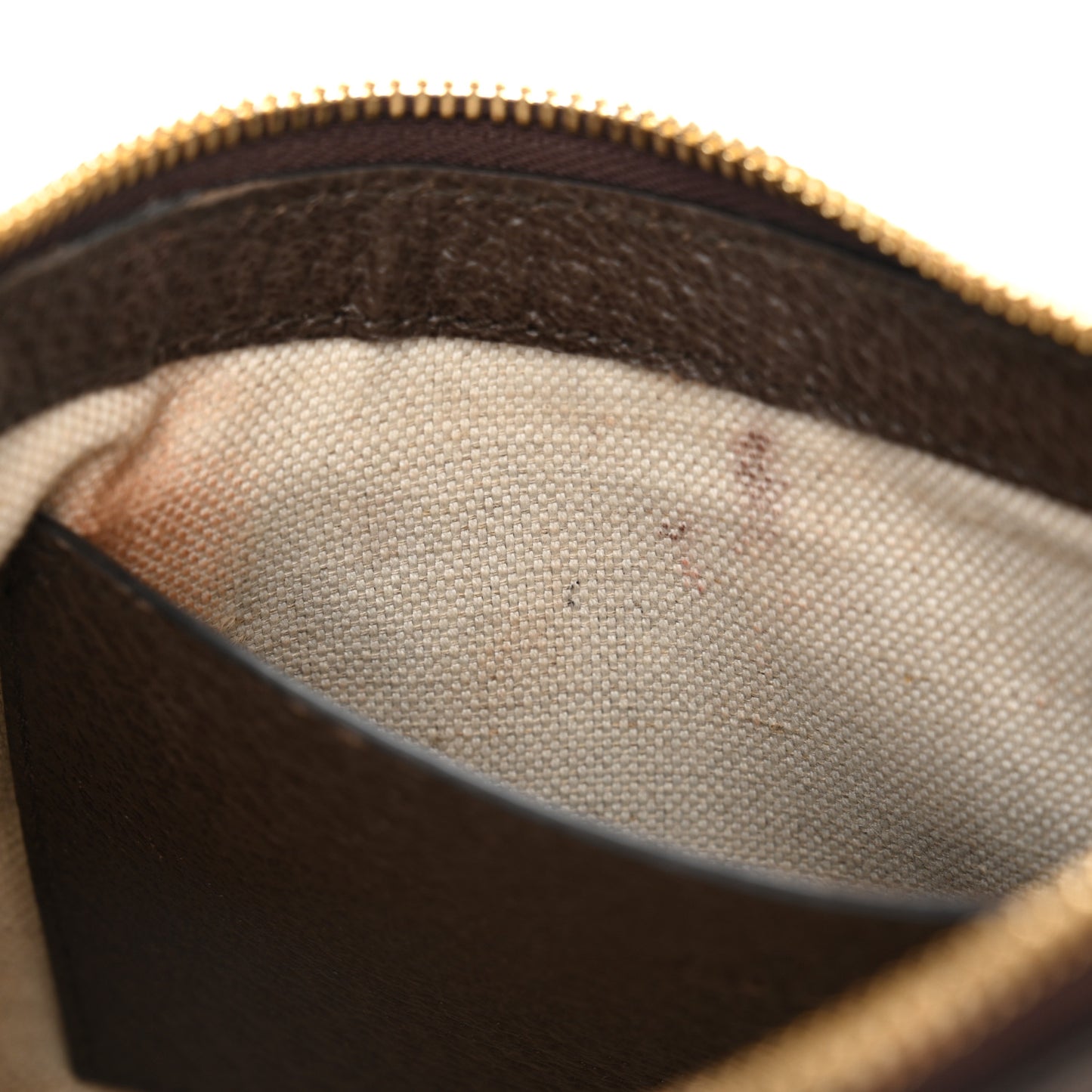 GG Supreme Monogram Textured Dollar Calfskin Web Small Ophidia GG Handbag Beige Ebony New Acero