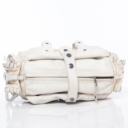 Chloe Python Silverado Shoulder Bag White 5 of 10