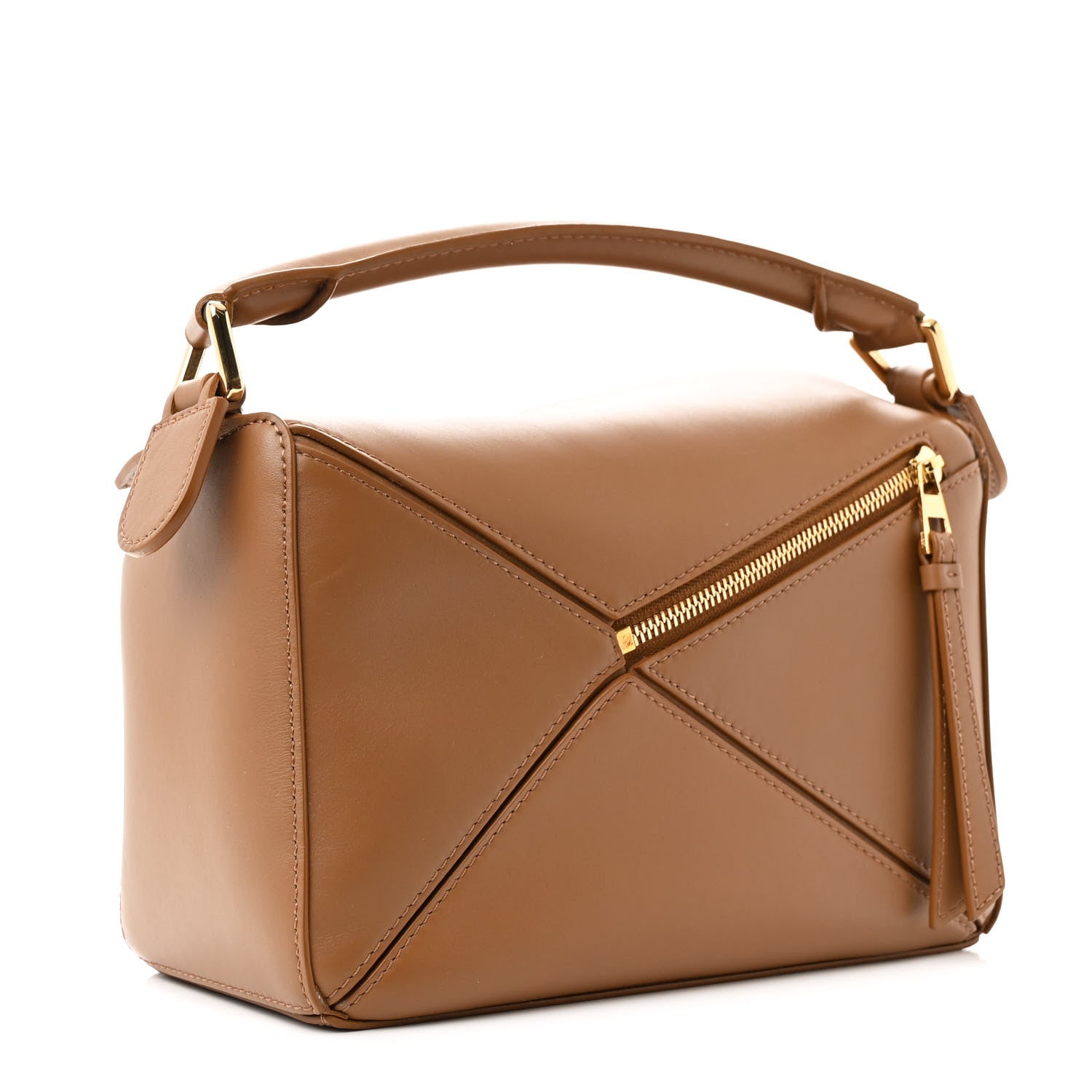 Loewe Satin Calfskin Small Puzzle Bag Oak 3 of 9