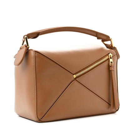 Loewe Satin Calfskin Small Puzzle Bag Oak 3 of 9