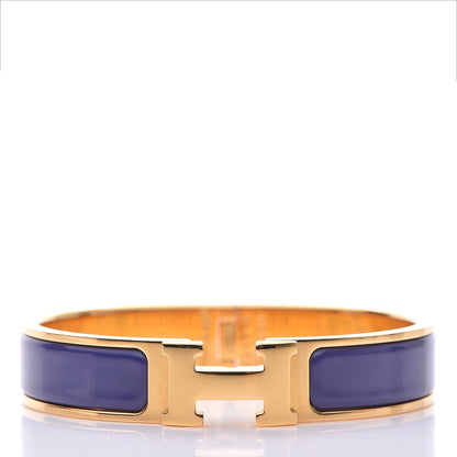 Hermes Enamel Narrow Clic Clac H Bracelet PM Iris 1 of 7