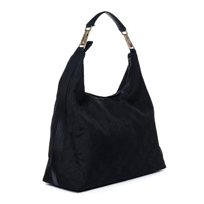 Gucci Nylon Monogram Hobo Black 2 of 5