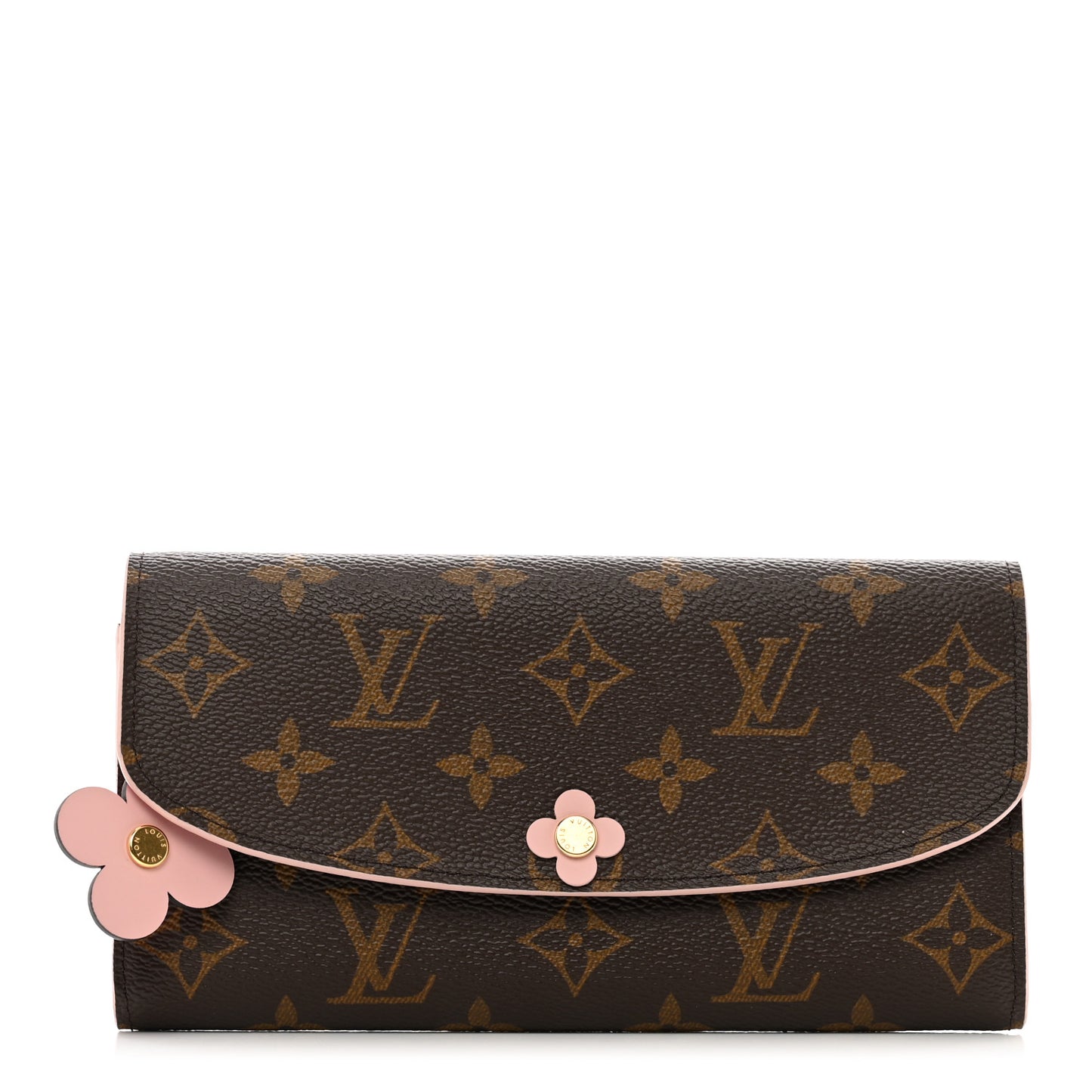 Monogram Bloom Flower Emilie Wallet Fuchsia