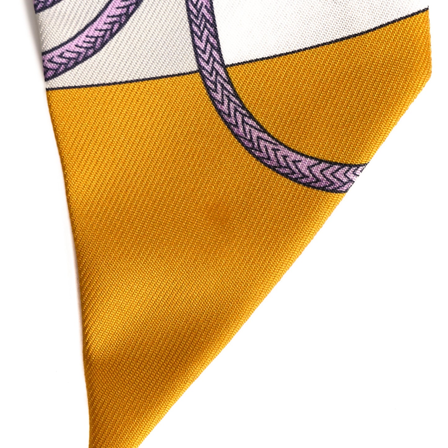 Silk Cliquetis Twilly Bouton D'Or Mauve