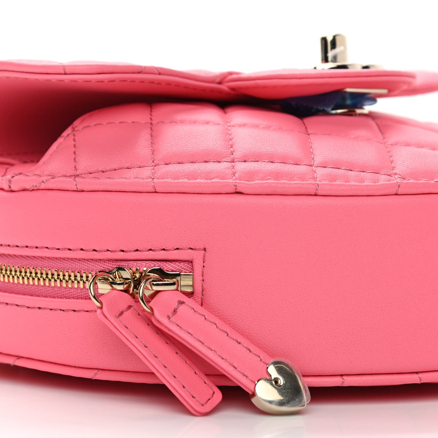 Lambskin Quilted CC In Love Heart Bag Pink