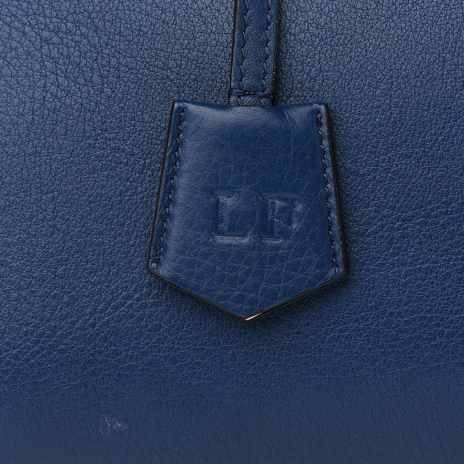 Fendi Vitello Dolce Marmol Large By The Way Boston Bag Blue 10 of 10