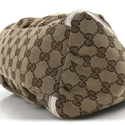 Gucci Monogram Medium D Gold Ring Hobo White 10 of 10