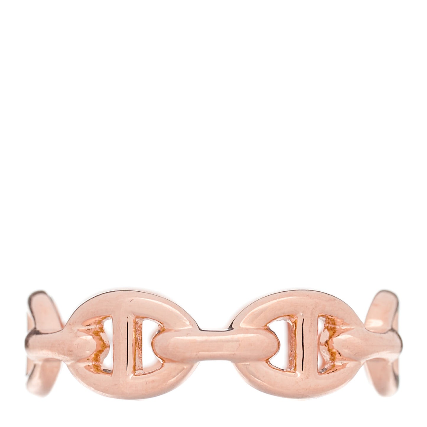 18K Rose Gold PM Chaine D'Ancre Enchainee Ring 52 6