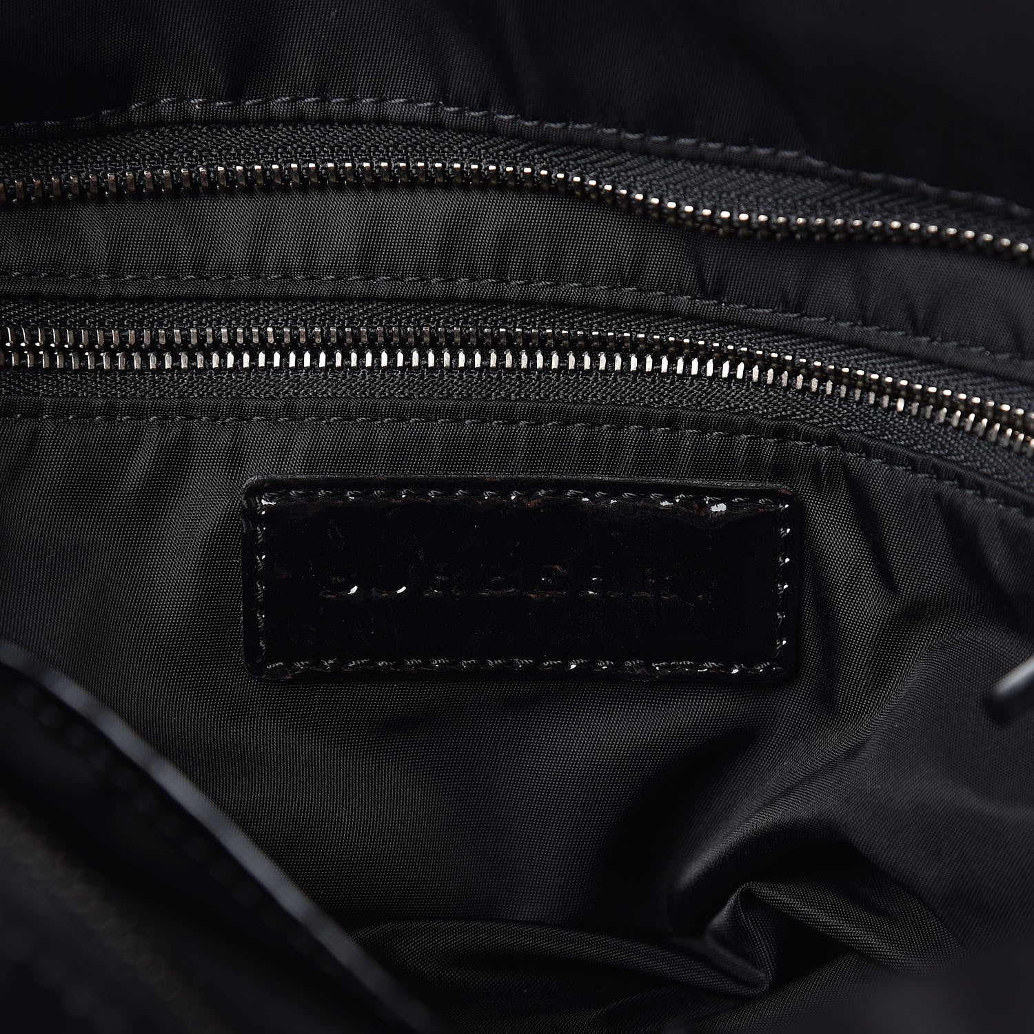 Burberry Nylon Patent Tote Black 6 of 9