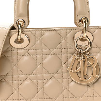 Christian Dior Lambskin Cannage Small My ABCDior Lady Dior Hazelnut 7 of 10