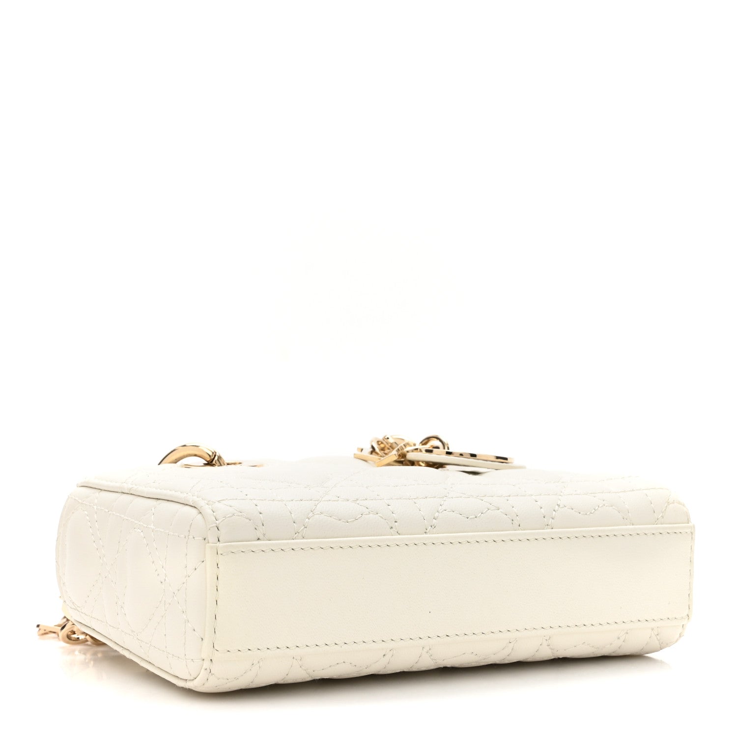 Christian Dior Lambskin Cannage Dioramour Micro Lady D-Joy Latte 4 of 10
