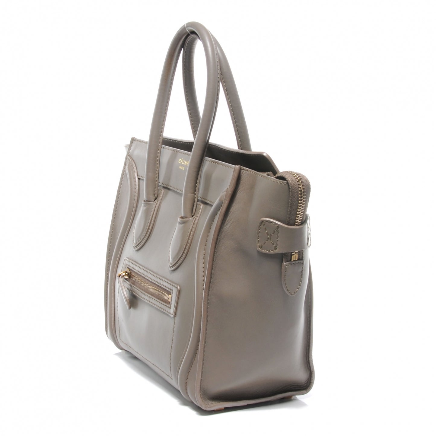 Smooth Calfskin Micro Luggage Camel