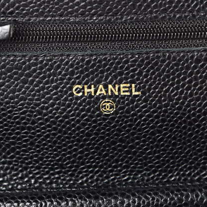 Chanel Caviar Quilted Wallet On Chain WOC Black 6 of 12