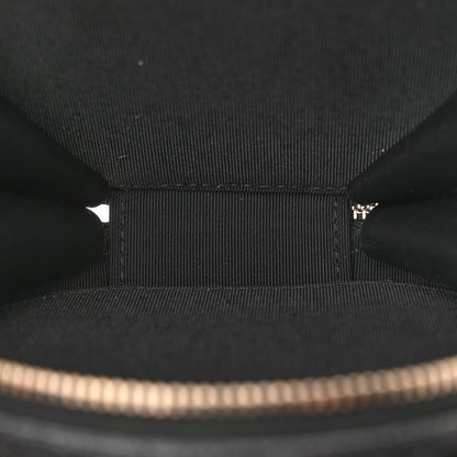 Chanel Caviar Quilted Round Handle With Care Vanity With Chain Black 5 of 11