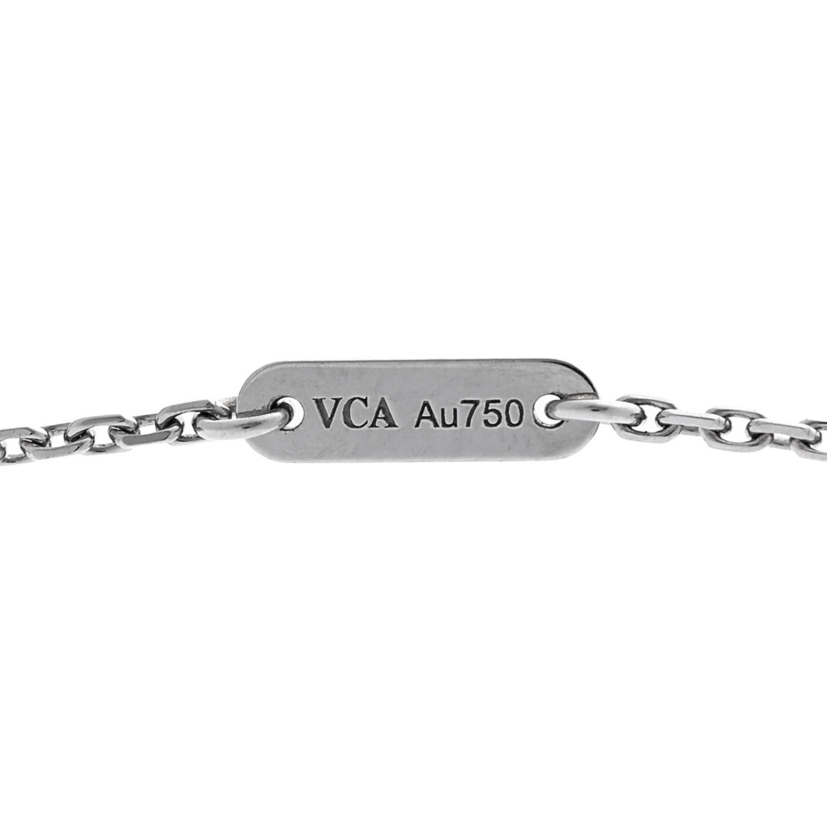 Van Cleef & Arpels 18K White Gold Turquoise Sweet Alhambra Butterfly Pendant Necklace 4 of 5