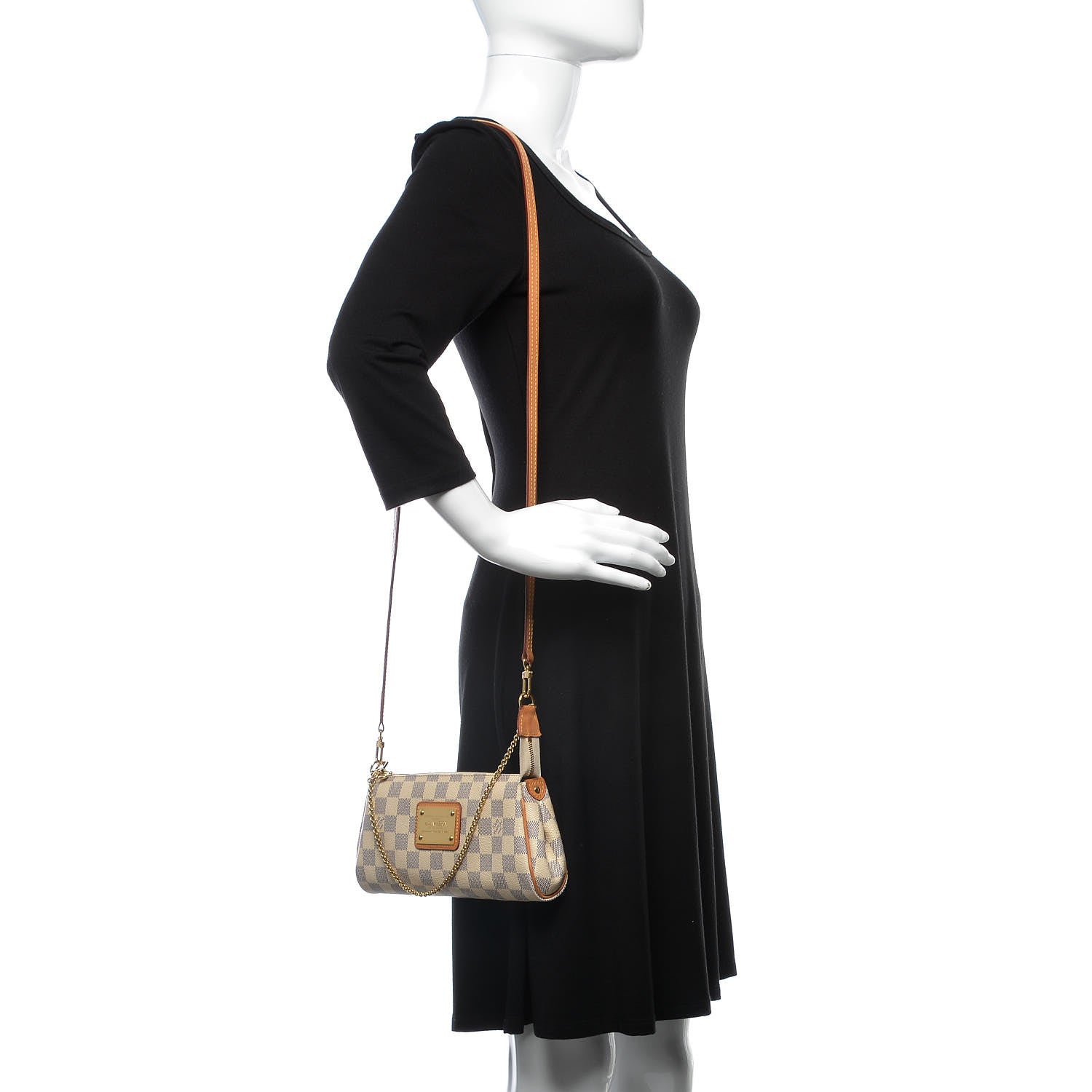 Louis Vuitton Damier Azur Eva Clutch 2 of 11