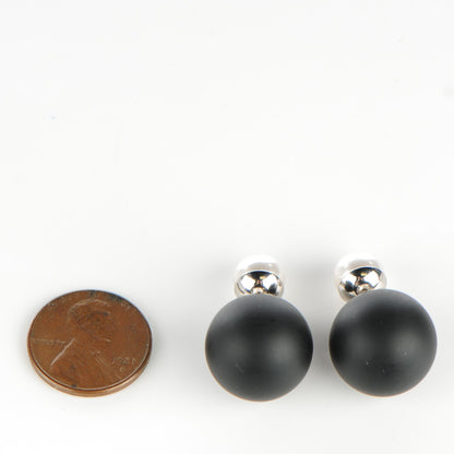 Christian Dior Mise En Dior Tribal Earrings Matte Black 2 of 5