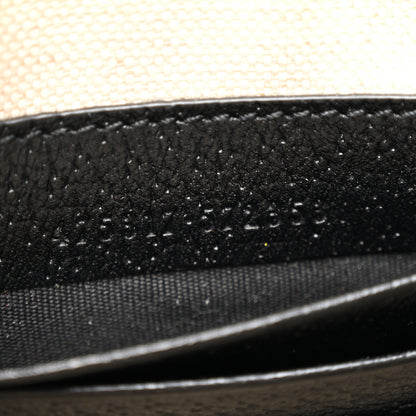 Gucci Textured Dollar Calfskin GG Marmont Zip Pouch Black 7 of 8