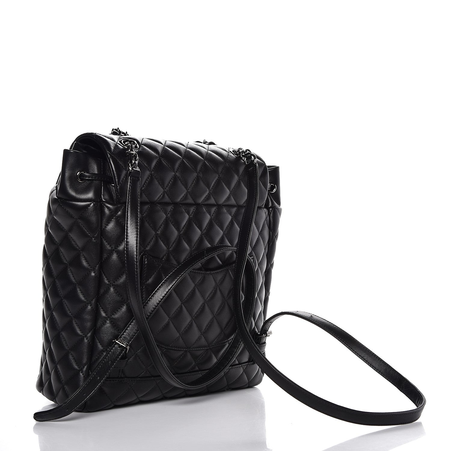 Chanel Lambskin Quilted Large Urban Spirit Backpack Black 3 of 7