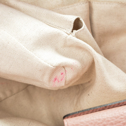 Gucci Dollar Calfskin Small Swing Tote Grey Field Soft Pink 6 of 7