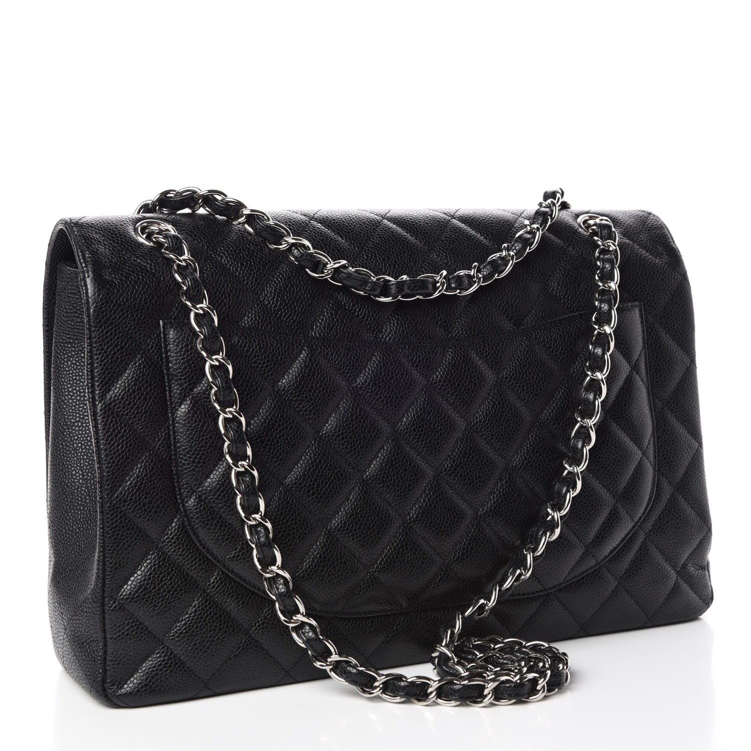 Chanel Caviar Quilted Maxi Single Flap Black 3 of 13