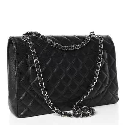 Chanel Caviar Quilted Maxi Single Flap Black 3 of 13