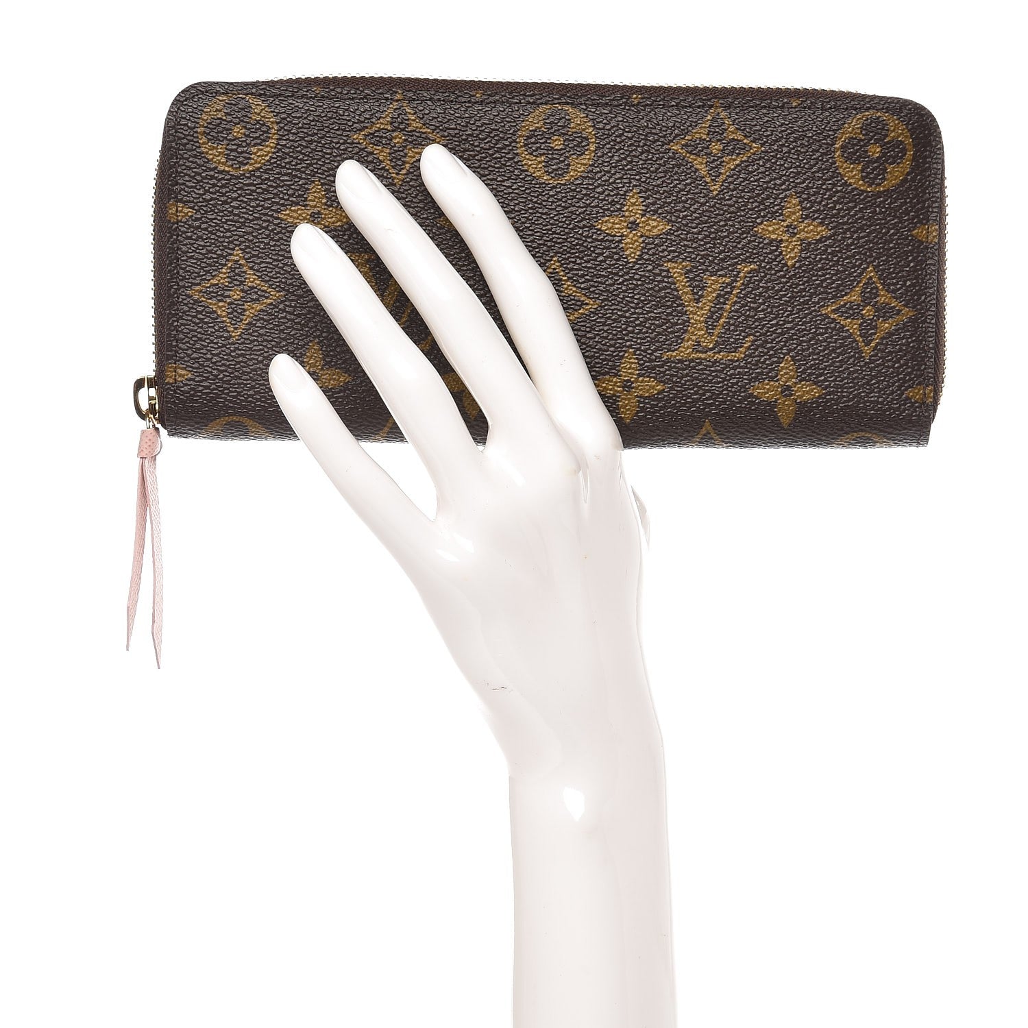 Louis Vuitton Monogram Clemence Wallet Rose Ballerine 2 of 6