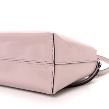 Fendi Vitello King Plexiglass Logo Embossed Mini By The Way Top Handle Boston Bag Soft Berry 10 of 10
