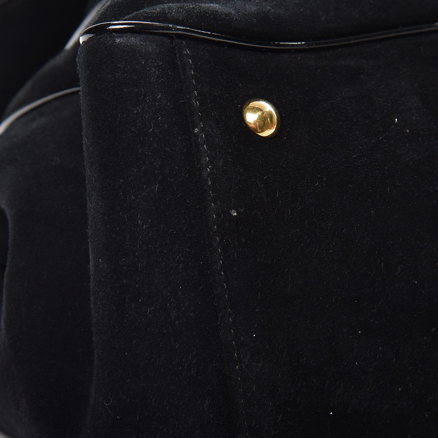 Gucci Suede Medium 1973 Top Handle Satchel Black 11 of 15