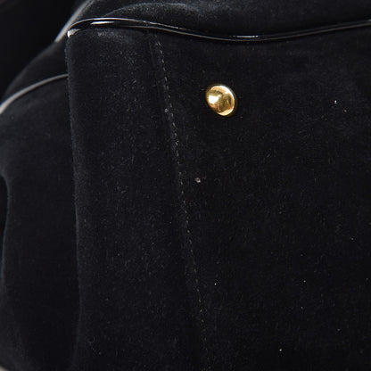 Gucci Suede Medium 1973 Top Handle Satchel Black 11 of 15