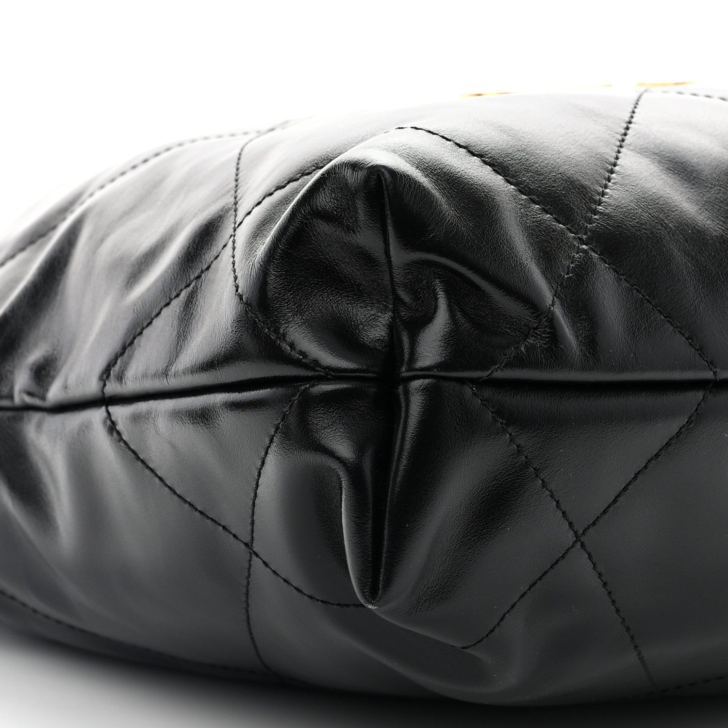 Chanel Shiny Calfskin Quilted Small Chanel 22 Black 10 of 12