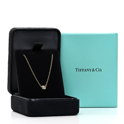 Tiffany 18K Yellow Gold Diamond .20ct Elsa Peretti Diamonds by the Yard Pendant Necklace 5 of 5