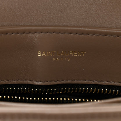 Saint Laurent Calfskin Y Quilted Monogram Toy Loulou Crossbody Bag Taupe 6 of 16