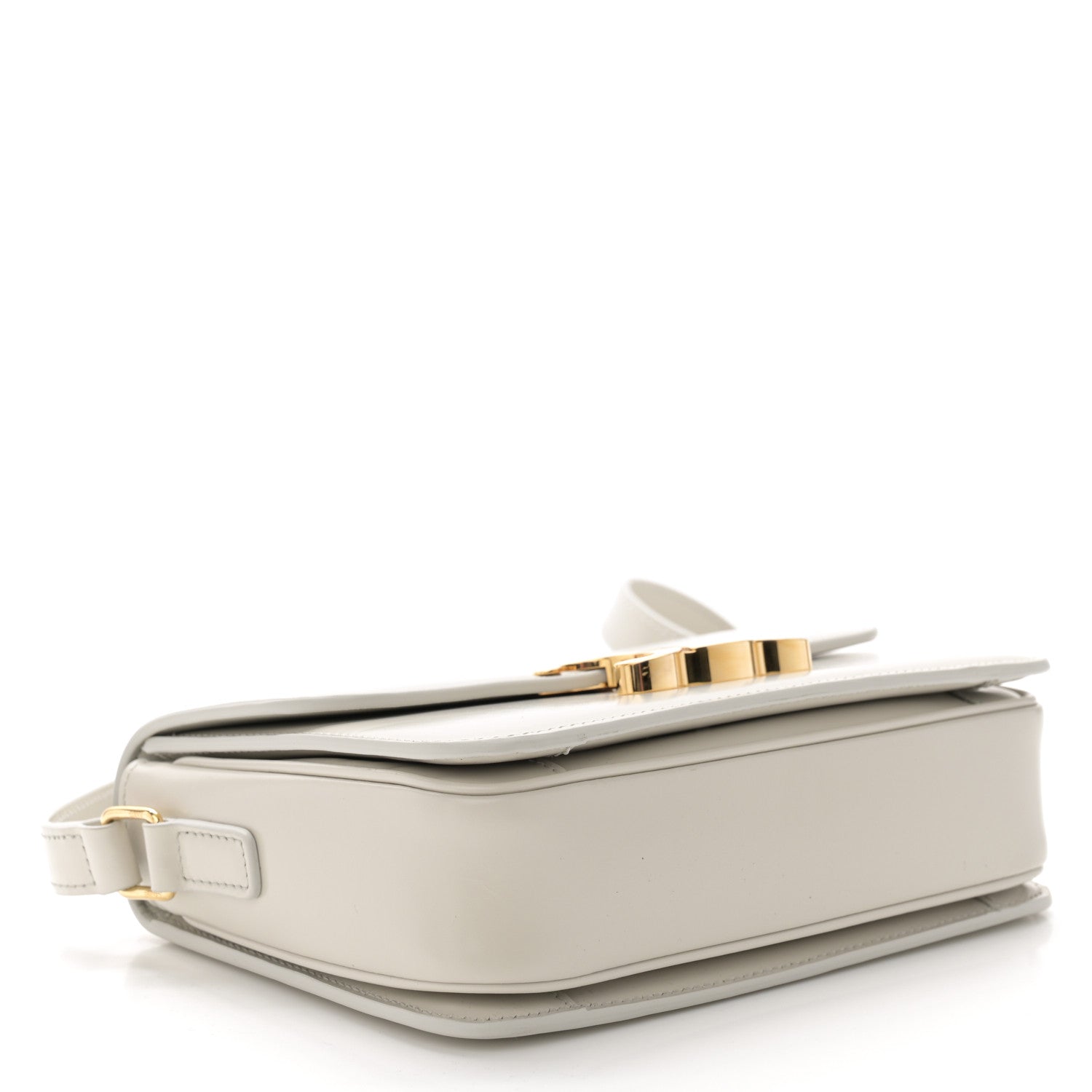 Celine Shiny Calfskin Teen Triomphe Chalk 4 of 12