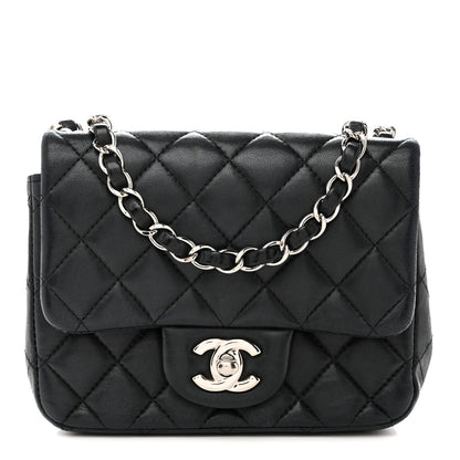 Chanel Lambskin Quilted Mini Square Flap Black 1 of 13