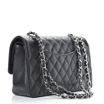 Chanel Caviar Quilted Medium Double Flap Black 3 of 11