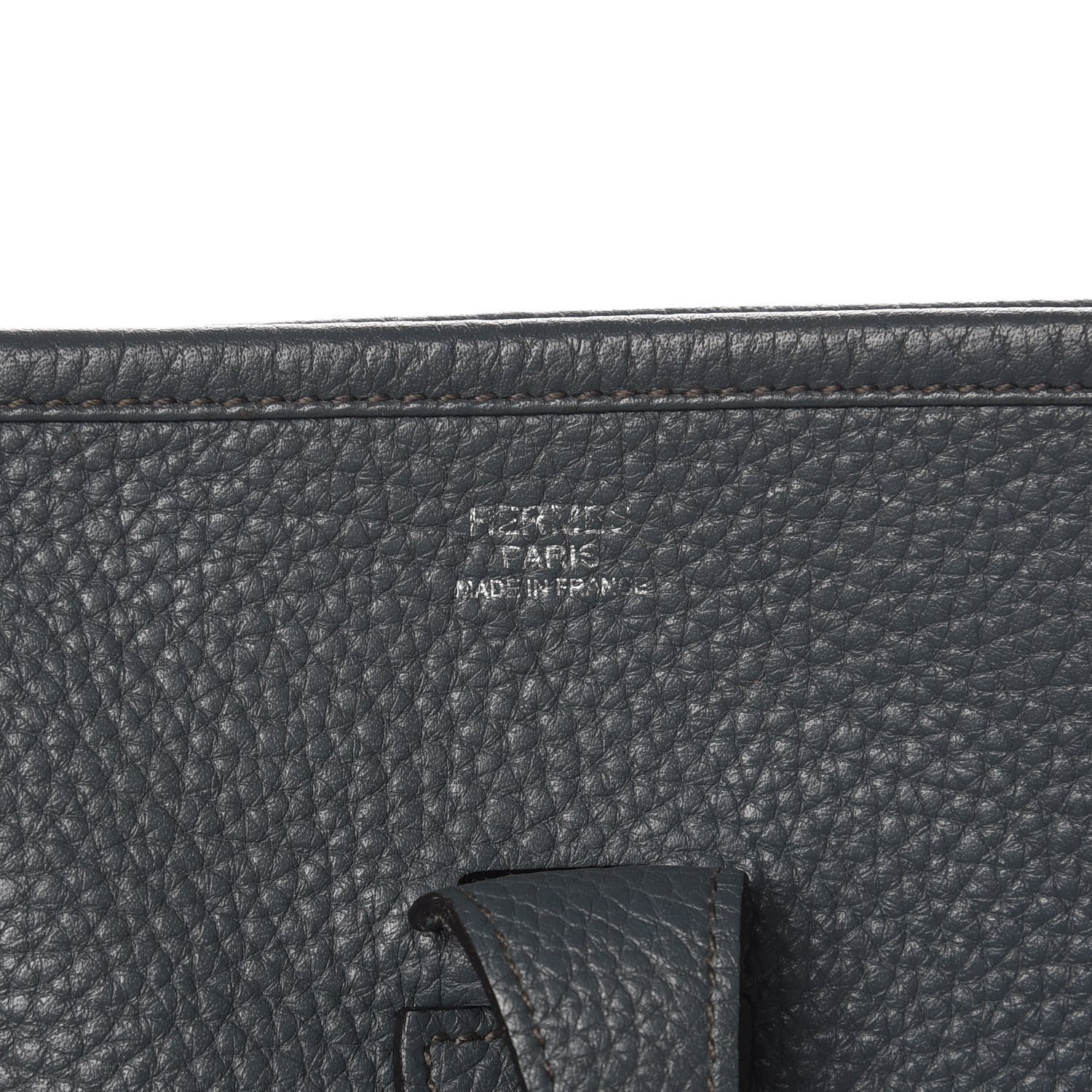 Hermes Taurillon Clemence Evelyne III PM Bleu Orage 6 of 18